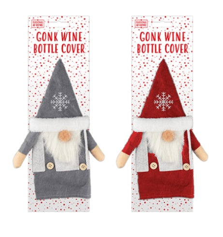 Christmas Gonk Wine Bottle Cover