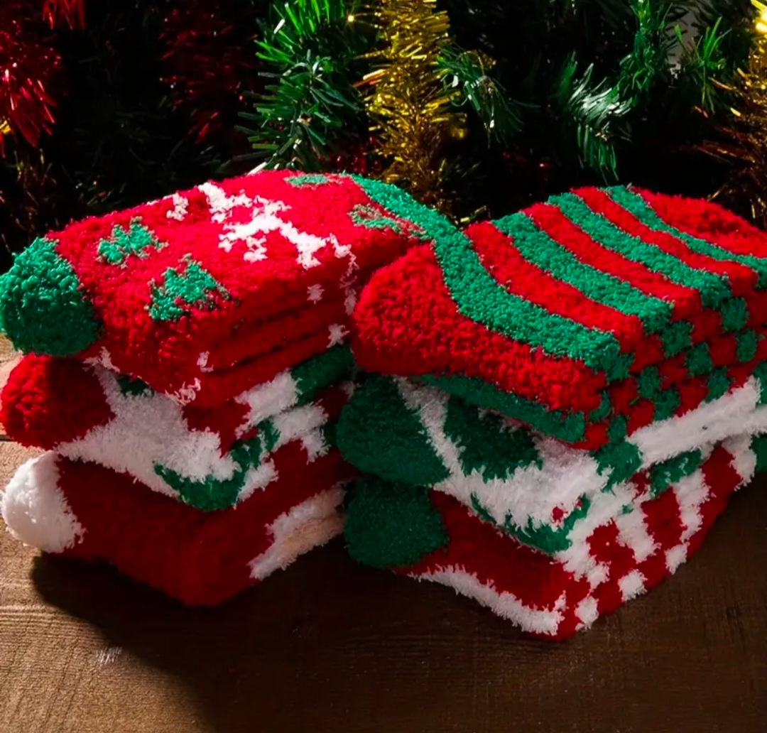 5Pairs Christmas Socks