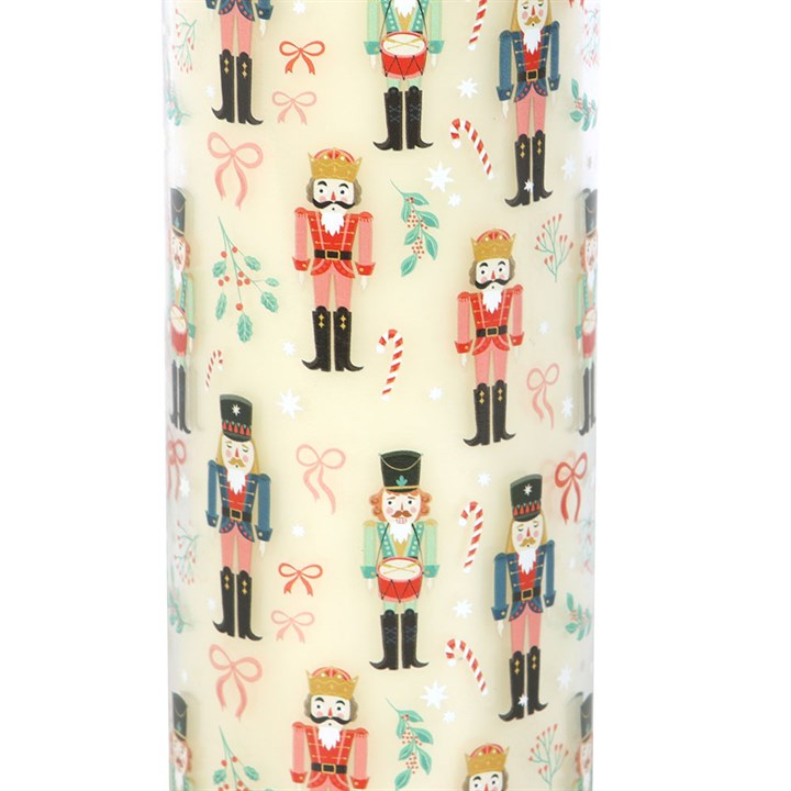 Nutcracker Print Festive Spice Tube Candle