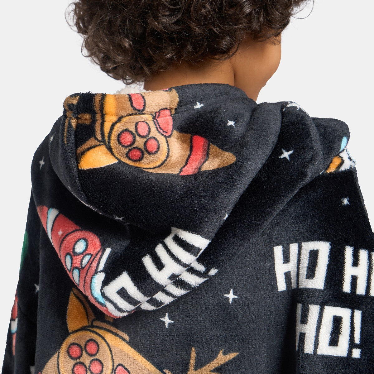 Kids Christmas Gaming Print Hoodie