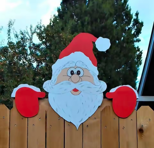 Festive Fence Peeker