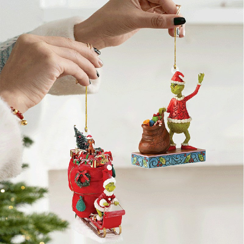 20 pcs Christmas Grinch Ornament Decorations